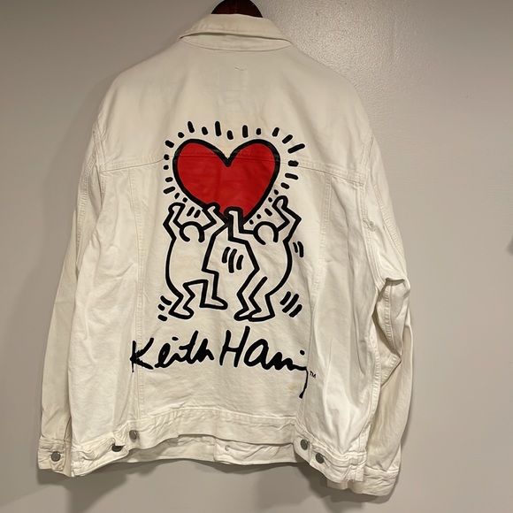 Keith Haring x H&M White Jean Jacket - Picture 3 of 7